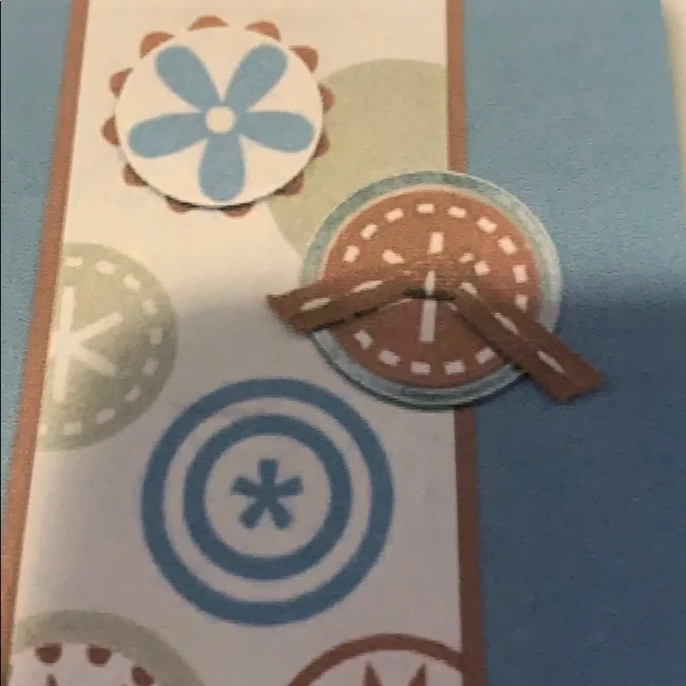 🎭 3/$25 - Stampin Up Big Pieces wood block set of 8